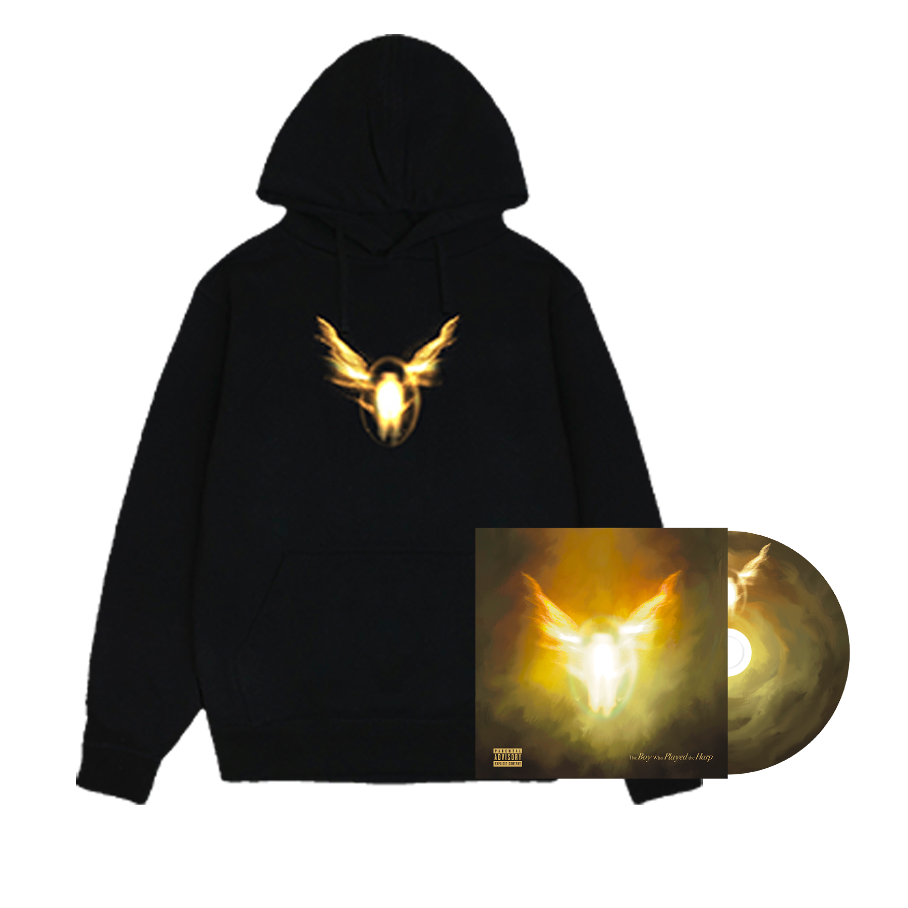 The Boy Who Played the Harp CD + Icon Hoody