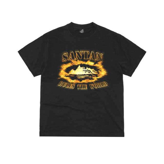 Santan Alcatraz Tee (Black/Orange Flame)